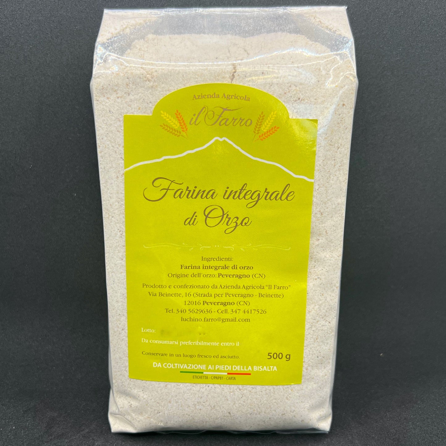 Farina di orzo biologico